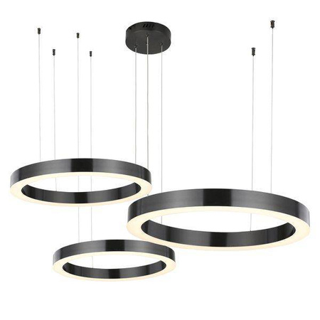 Step Into Design Circle 3in1 lampa wisząca LED 93W 8835cm 3000K czarna ST-8848-40+60+80 black