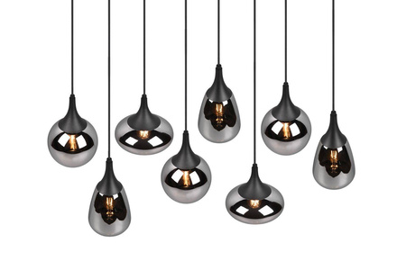 Trio lampa wisząca Lumina 8xE14 czarna 317000832
