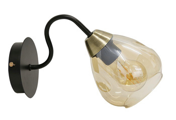 Candellux kinkiet Unica E27 czarno/złoty 21-00866