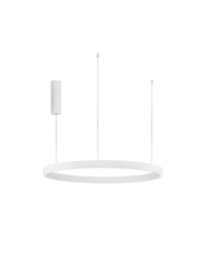 Luces Exclusivas lampa wisząca LED Bari ściemnialna Ø 80 cm 77W 3326lm 3000K IP20 biała LE43256