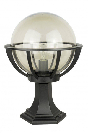 Su-ma lampa stojąca zewnętrzna Kule z koszykiem 250 E27 czarna/patyna 43cm IP43 K 4011/1/KPO 250 FU