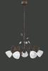 Trio żyrandol / lampa wisząca Traditio 5xE14 antyczny rdzawy 110700528