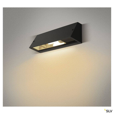 SLV kinkiet zewnętrzny Pema Square E27 czarny IP65 230030