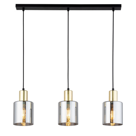 TK Lighting lampa wisząca Sierra 3xE27 czarno/złota 6662