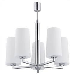 Argon żyrandol / lampa wisząca Camelot 5xE27 biała/chrom 2053
