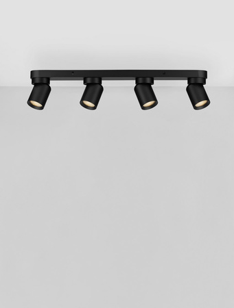 Luces Exclusivas lampa sufitowa LED Galvez GU10 4x10W IP20 czarna LE44401