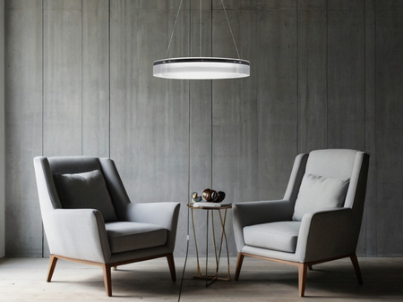 Luces Exclusivas lampa wisząca LED Bajios ściemnialna Ø 85 cm 55W 3517lm 3000K IP20 czarna LE43648