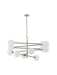 Luces Exclusivas lampa wisząca LED Plato Ø 150 cm G9 12x5W IP20 czarno/złota LE43689