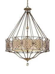 Elstead żyrandol / lampa wisząca Marcella 4xE27 brązowa FE-MARCELLA4