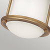Quintiesse plafon łazienkowy Hadrian E27 brązowy IP44 QN-HADRIAN-MINI-F-BR-OPAL