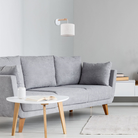 TK Lighting kinkiet Albero E27 beżowo/drewniany 6555