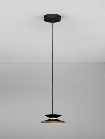 Luces Exclusivas lampa wisząca LED Guanay ściemnialna Ø 20 cm 7W 414lm 3000K IP20 czarno/złota LE44741