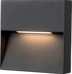 Azzardo kinkiet zewnętrzny LED Casoria S 6W 3000K szary IP54 AZ4367