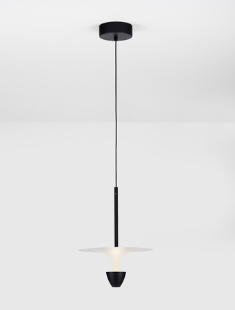 Luces Exclusivas lampa wisząca LED Ucurena Ø 26 cm 11W 908lm 3000K IP20 czarno/biała LE44639