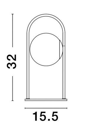 Luces Exclusivas lampka biurkowa LED Yara 4,8W 464lm 3000K biało/złota LE42734
