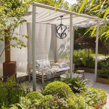 Quintiesse lampa wisząca zewnętrzna Blacksmith 3xE14 czarna IP44 QN-BLACKSMITH-3P-OBK