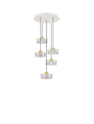 Luces Exclusivas lampa wisząca LED Espinar Ø 45 cm 23W 1554lm 3000K IP20 złota LE44731