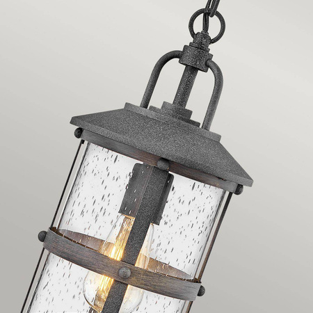 Quintiesse lampa wisząca zewnętrzna Lakehouse E27 ocynk/drewniana IP44 QN-LAKEHOUSE8-S-DZ