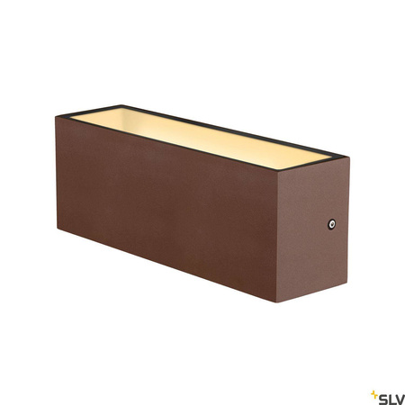 SLV kinkiet zewnętrzny LED Sitra L 24W 2800lm 3000/4000K 105° rdzawy IP44 1005157