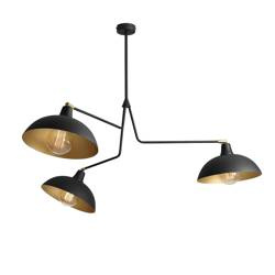 Aldex żyrandol / lampa wisząca Espace 3xE27 czarna 1036E_1