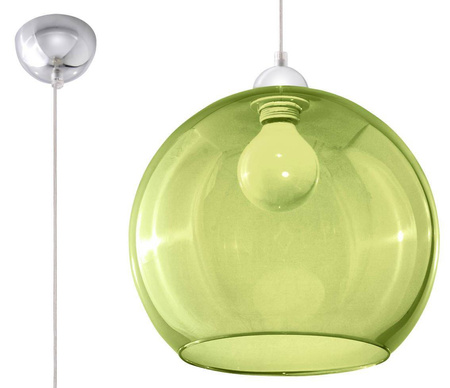 Sollux lampa wisząca Ball E27 zielona SL.0254