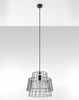 Sollux lampa wisząca Gate E27 czarna SL.0663