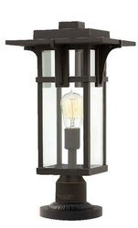 Elstead lampa stojąca zewnętrzna Manhattan (Hk) E27 brązowa 49cm IP44 HK-MANHATTAN3-M