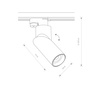 Nowodvorski lampa szynowa Profile India GU10 R50 1x15W czarna 7657