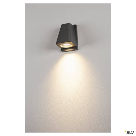 SLV kinkiet zewnętrzny Wallyx GU10 antracytowy IP44 227195