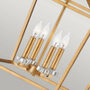 Quintiesse lampa wisząca Stinson 4xE14 mosiężna QN-STINSON-4P-L-DBR