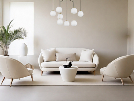 Luces Exclusivas lampa wisząca LED Adobe Ø 75 cm G9 8x5W IP20 czarno/złota LE43365