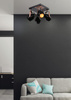 Candellux plafon (reflektorki) Anica 4xE14 czarno/złoty 98-83128