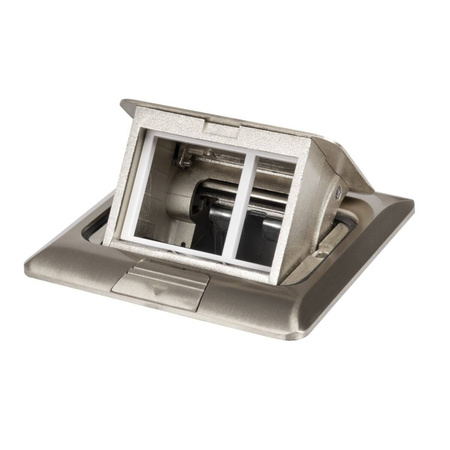 Kanlux puszka podłogowa Biuro+ 04-0034-100 aluminiowa 12x12cm 28309