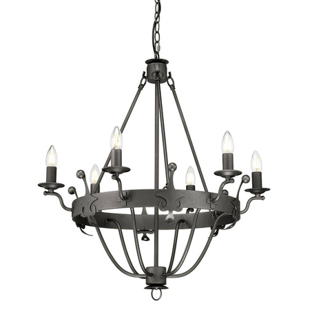 Elstead żyrandol / lampa wisząca Windsor 6xE14 grafitowa WINDSOR6-GR