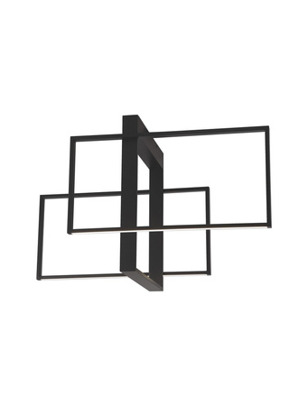 Luces Exclusivas lampa sufitowa LED Baldo 26W 3772lm 3000K IP20 czarna LE43579