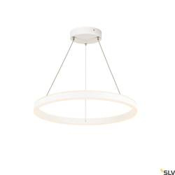 SLV lampa wisząca LED One 60 24W 830lm 2700/3000K 130° ściemnialna biała Ø60cm 1004760