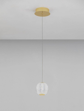 Luces Exclusivas lampa wisząca LED Cana 4,2W 437lm 3200K złota LE42690