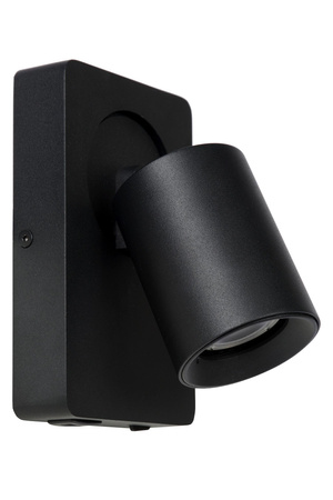 Lucide kinkiet Nigel 1xGU10/5W z możliwością ładowania telefonu przez USB czarny 09929/06/30