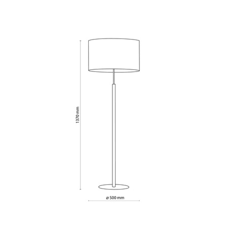 TK Lighting lampa podłogowa Deva E27 beżowo/drewniana 137cm 5199