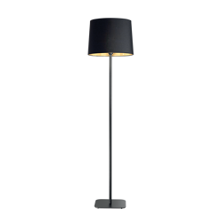 Ideal Lux lampa podłogowa Nordik E27 czarna 162cm 161716