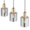 TK Lighting lampa wisząca Sierra 3xE27 czarno/złota 6662