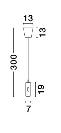 Luces Exclusivas lampa wisząca LED Orituco ściemnialna Ø 7 cm 12W 743lm 3000K IP20 czarna LE44528