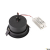 SLV oprawa sufitowa LED Oculus 11W 780lm 2000/3000K 100° ściemnialna czarna Ø12cm (wpuszczana) 1004668