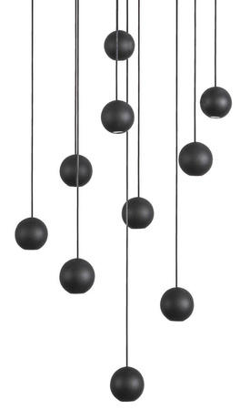 Luces Exclusivas lampa wisząca LED Ecija 10x(4,5W 186lm 3000K) 45W 1860lm czarna LE41615