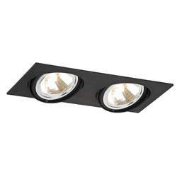 Argon oprawa sufitowa Olimp 2xG9 czarna wpuszczana 787