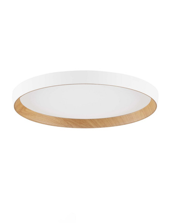 Luces Exclusivas lampa sufitowa LED Vinamar ściemnialna Ø 40 cm 36W 3157lm 2700-3000K IP20 biało/drewniana LE44888