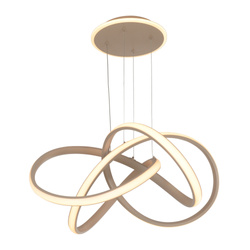 Aviano Lighting lampa wisząca LED Bandol ściemnialna 60W 6000lm 3000K piaskowa 6064-113