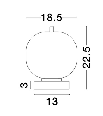 Luces Exclusivas lampa stołowa LED Pilar Ø 18,5 cm E14 1x5W IP20 wys. 22,5 cm czarna LE43658