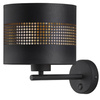 TK Lighting kinkiet Tago Black E27 czarno/złoty 3210