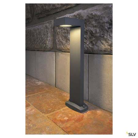 SLV lampa stojąca zewnętrzna Quadrasyl SL 75 GX53 antracytowa 75cm IP44 232295